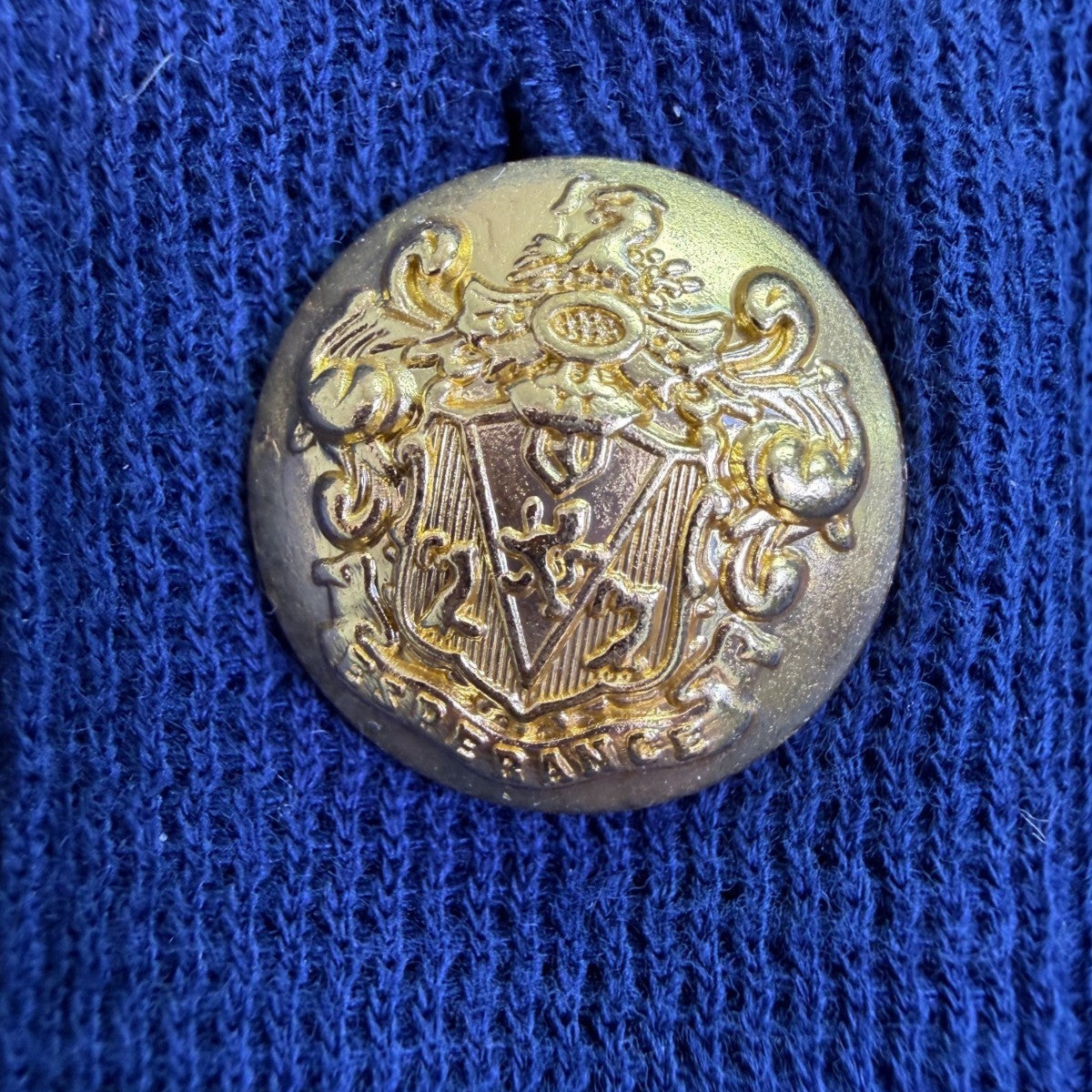 41 Hawthorn Womens Navy Military Style Jacket With Gold Buttons Size L