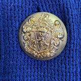 41 Hawthorn Womens Navy Military Style Jacket With Gold Buttons Size L