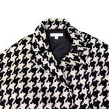 New York & Company Womens Black & White Houndstooth Belted Cape Jacket M