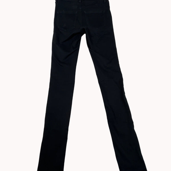 Uniqlo Skinny Tapered Fit Black Jeans Ultra Stretch Mid Rise Womens 23x33