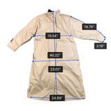 London Fog Women Beige Trench Coat With Button Embellishment Size 10 Petite