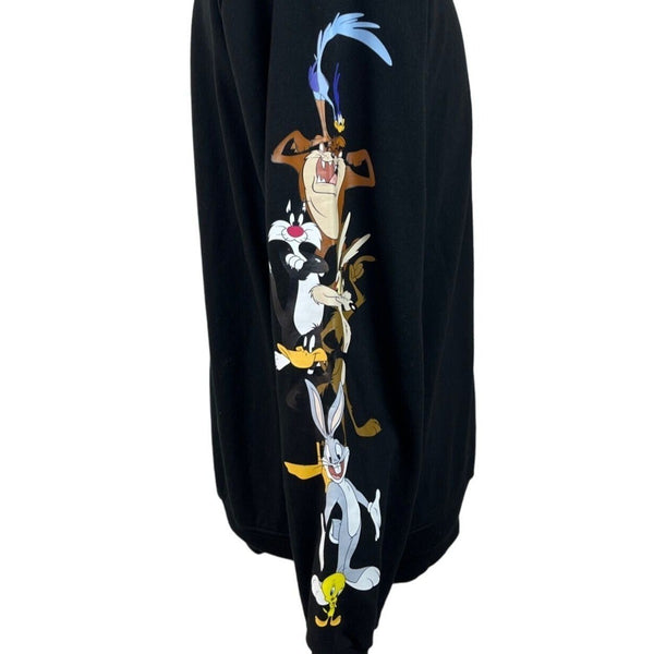 Looney Tunes Men's Black Long Sleeve Sweatshirt Sz L