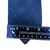 Christian D Mens Blue Silk Patterned Tie All-Season Elegant Design