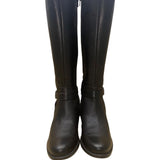 Naturalizer Women’s Black Leather Zippered Knee-High Riding Wynnie Boots Size 8M