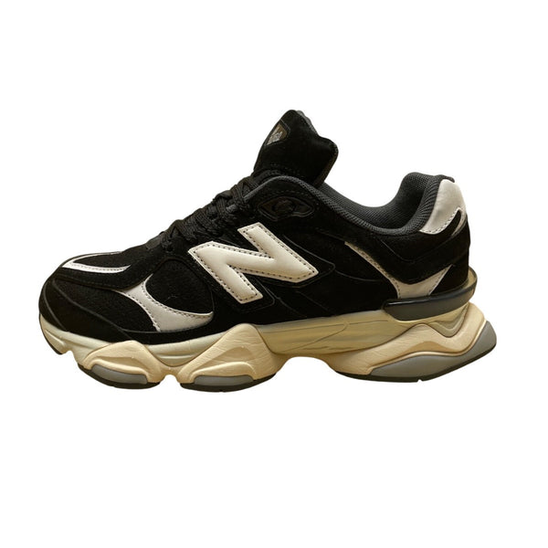 New Balance Men’s Black & White Suede & Mesh 9060 Athletic Sneakers Size 6.5