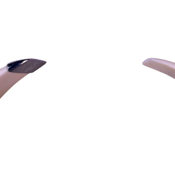 Resin & Metal Womens Beige Bangle Bracelet Hinged Clasp Modern Polished Design