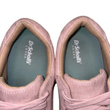 Dr. Scholls Women’s Pink Suede Casual Low Top Lace-Up Time Off Sneakers Size 7M