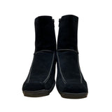 Aerosoles Women’s Black Suede Dispatch Side Zipper Mid-Calf Boots Sz 8.5M