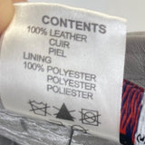 Vintage Kangol Unisex Gray Leather Fedora Hat Sz L -  17in Head Cirunmference