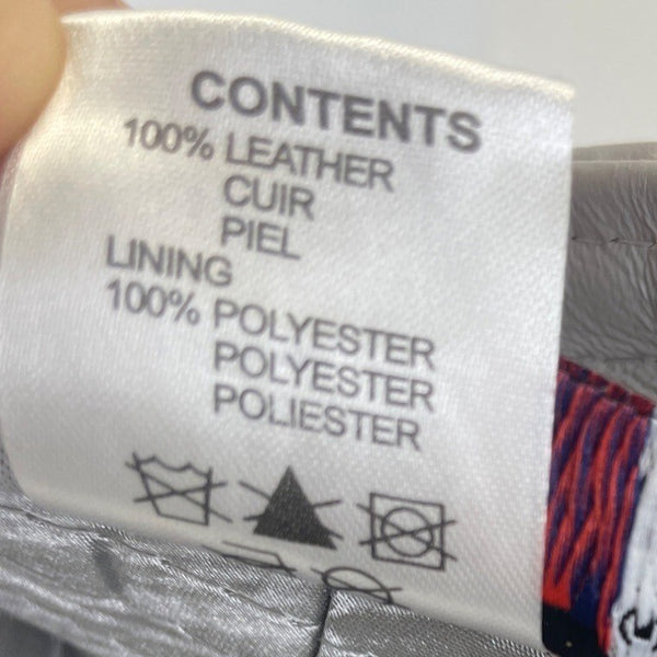 Vintage Kangol Unisex Gray Leather Fedora Hat Sz L -  17in Head Cirunmference