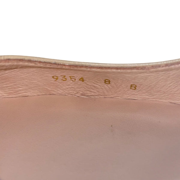 French Sole Ny Women’s Camel Black Leather Slingback Cap-Toe Heels Size 8B