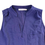 Lush Womens Navy Sleeveless Pocketed V-Neck Shift Dress Sz XS