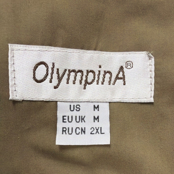 Olympina Mens Olive Green Multi-Pocket Outdoor Fishing Utility Vest Size M