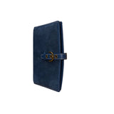Coach Women’s Blue Suede With Gold Buckle Strap Mini Photo Album