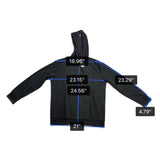 Coofandy Mens Black Hoodie Soft Lightweight Casual Pullover Size L