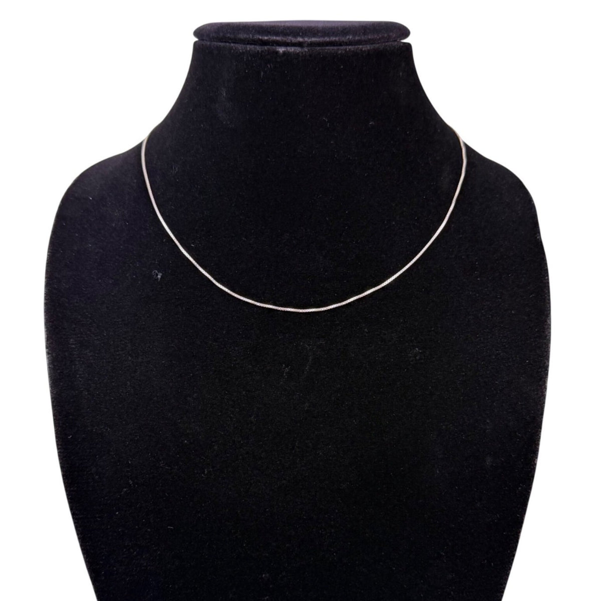 Sterling Silver Womens Box Chain Necklace 925 Italy Stamped Delicate Design