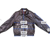 Banana Republic Mens Brown Leather Bomber Jacket Vintage Style Durable Size 42