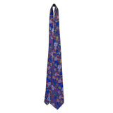 Editions By Van Heusen Mens Colorful Polyester Floral Pattern Tie Red/Multicolor