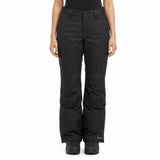 Black Dot Womens Black Water-Resistant Insulated Snow Pants Size M
