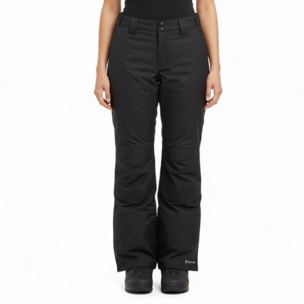 Black Dot Womens Black Water-Resistant Insulated Snow Pants Size M