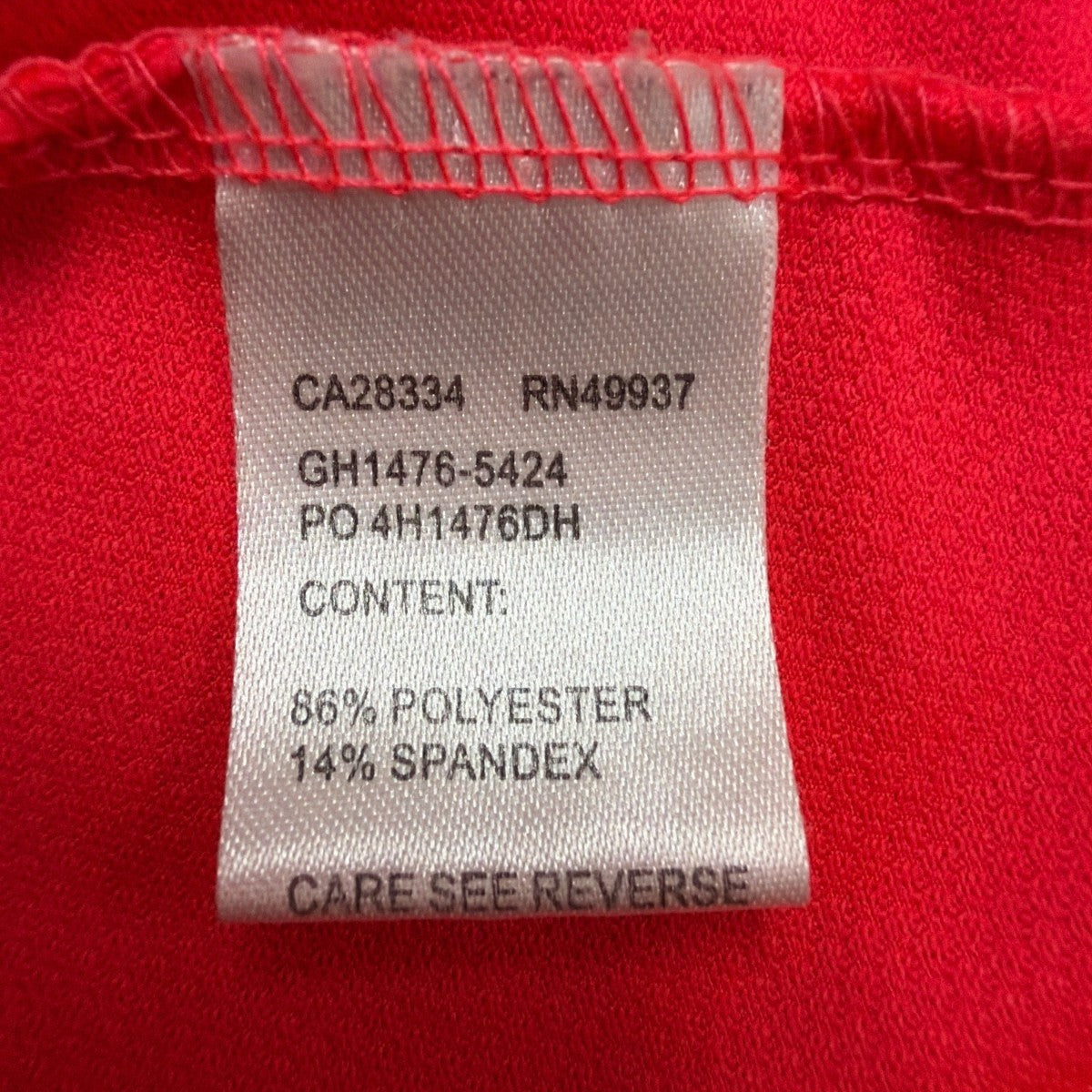 Tail Womens Red Polyester/Spandex Short Sleeve Half-Zip Performance Polo Shirt X