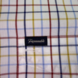 Faconnable Mens Multi-Color Cotton Plaid Button-Up Shirt Size M
