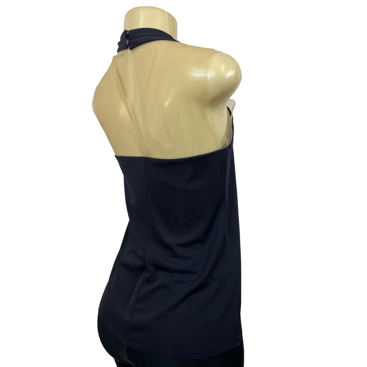 Bailey44 Women’s Navy Blue Haltered Loose Fit Shirt Sz S