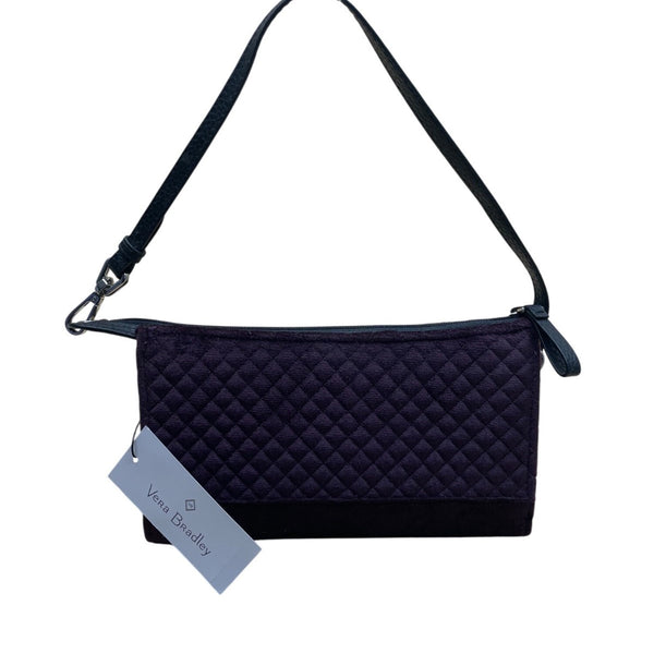 Vera Bradley Women’s Blackberry Wine RFID Slim Faux Leather Trim Wristlet Clutch