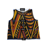 Anne Pinkerton Womens Multicolor Knit Tank Top Acrylic Nylon Bold Print Sz P/S