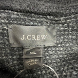 J. Crew Mens Dark Gray Wool Shawl Collar Sweater Warm Stylish Lightweight Sz XL