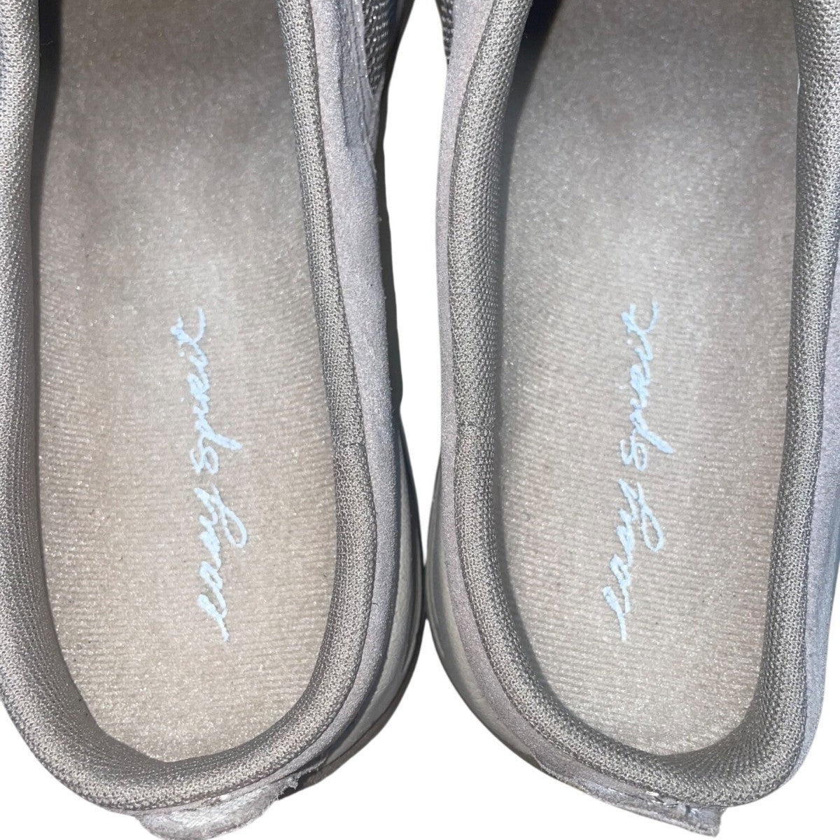 Easy Spirit Women’s Gray Slip-On Mesh & Suede Ezcool Comfort Clogs Size 10