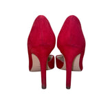 Jenn Ardor Women’s Red Man-Made Pointed-Toe High Heels Size 6M