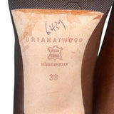 Brian Atwood Women’s Brown Leather Knee-High Stiletto Boots Size 38