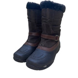 The North Face Women’s Brown Faux Fur Lined  Waterproof Winter/Snow Boots Size 9