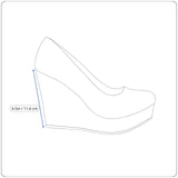 Fashion Nova Women’s Transparent & Nude Wedge Pointed Toe Slip-On Heels Size 7.5