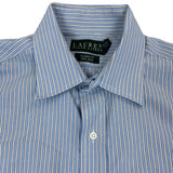 Ralph Lauren Mens Classic Fit Blue & White Striped Dress Shirt Sz 15.5 (32/33)