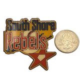 South Shore Rebels Baseball Enamel Pin With Dual Rubber Backings - Sports Team C