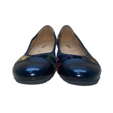 Gabor Women’s Black Multicolor Floral Pattern Patent Toe Ballet Flats Sz 5.5