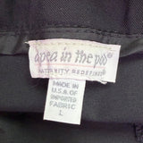 A Pea In The Pod Womens Black Stretch Maternity Flare Dress Pants Size L