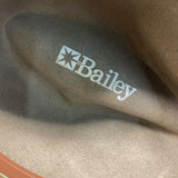 Bailey Wide Brim Wool Fedora Hat With Leather Band Classic Style Size M