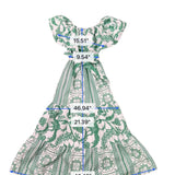 Peekskill Womens Green Cotton Maxi Dress With Tiered Details & Off-Shoulder  Sz 