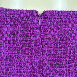 Dana Buchman Womens Purple Boucle Skirt Suit Set Size 10/12