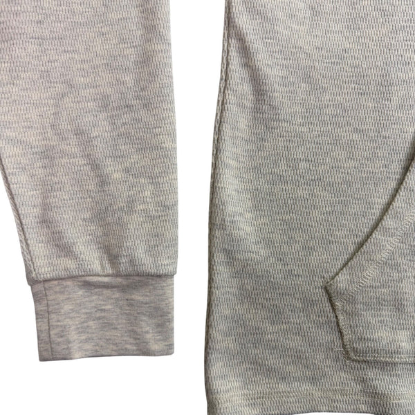 Flag & Anthem Mens Beige Cotton/Polyester Hoodie Sweater Waffle Knit Sz M - New