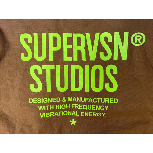 Supervsn Studios Men's Light Brown Zip Up Padded Work Jacket Sz XXL