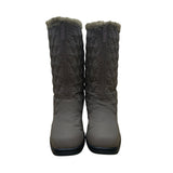 Totes Women’s Mocha Quilted Faux Fur Trim Waterproof Alaska Boots Size 10