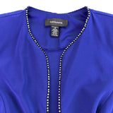 R&M Richards Womens Royal Blue 2-Piece Sleeveless Dress & Jacket Size 10