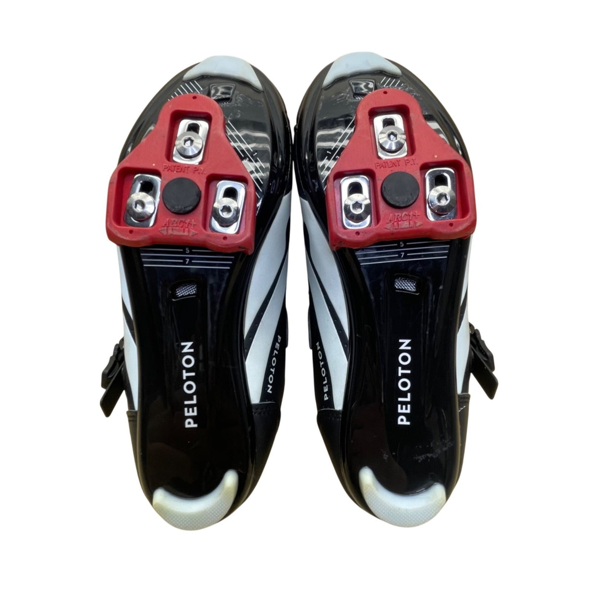Peloton Unisex Black Synthetic Mil Adhesive Strap Cycling Cleat Shoes Size 38