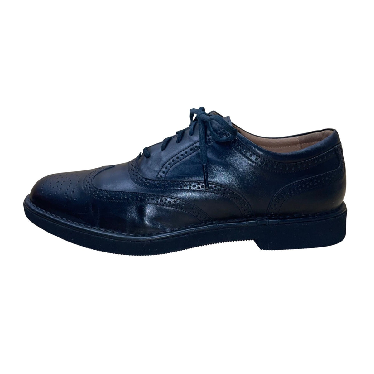 Rockport Men’s Black Leather Wingtip Oxford Dress Shoes Size 8.5M