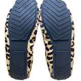 Me Too Women’s Brown & Black Leather Animal Print Halle Ballet Flats Size 9M
