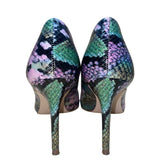 Jessica Simpson Women’s Purple & Green Snake Print Carpena High Heels Sz 7.5